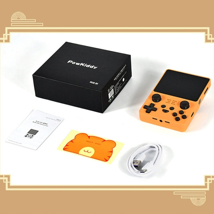 POWKIDDY RGB20S  3.5-Inch IPS Screen Retro Open Source Handheld Game Console, 16GB Without Game, 16GB+32GB 10,000 Games, 16GB+64GB 15,000 Games, 16GB+128GB  20,000 Games, 16GB+128GB 20,000 Games, 16GB+256GB 30,000 Games, 16GB+256GB  30,000 Games