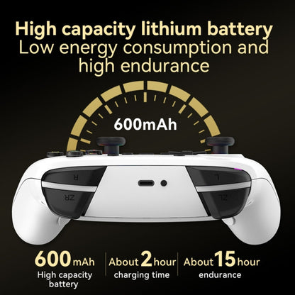 Wireless Bluetooth Somatosensory Vibration Gamepad for Nintendo Switch/Switch PRO, Black Gold, White Green, Black, White