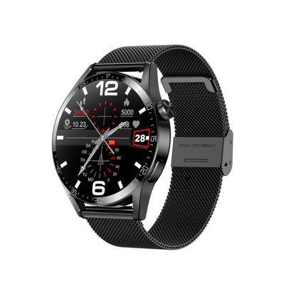 Sports Health Monitoring Waterproof Smart Call Watch With NFC Function, Black-Black Silicone, Black-Black Leather, Black-Black Steel, Silver-Red Silicone, Silver-Brown Leather, Silver-Silver Steel, Black-Black Leather+Black Silicone