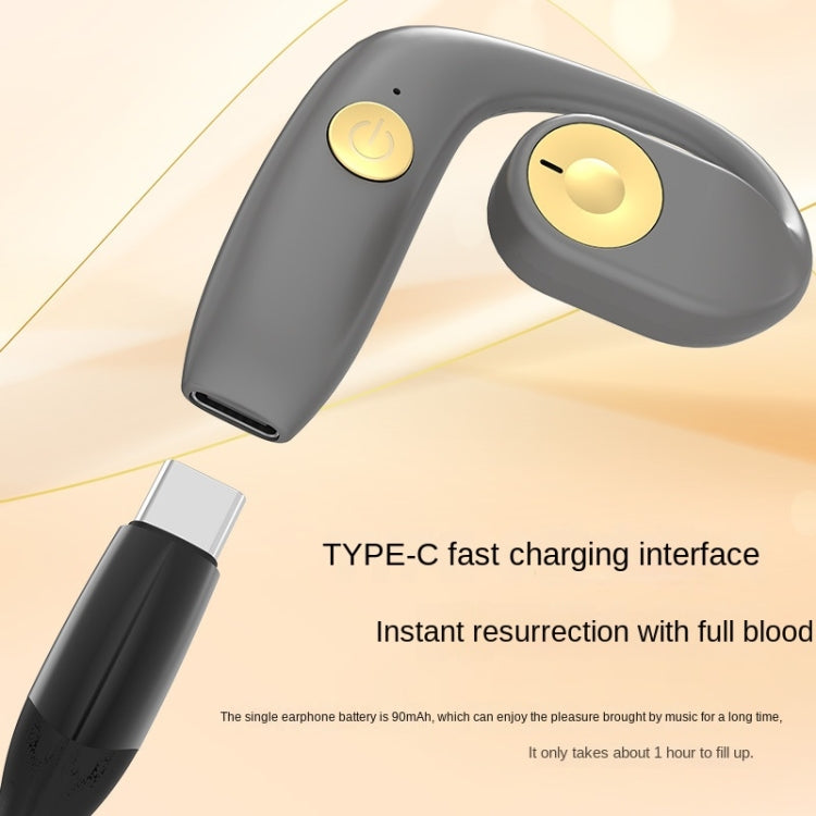 OWS Bone Conduction Wireless Bluetooth Sports Earphones, G15 (Black), G15 (Gray)