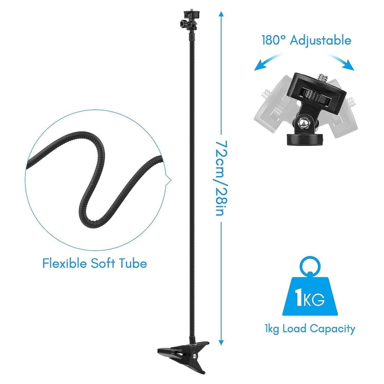 Desktop Strong Lazy Hose Snake Bracket Mobile Phone Live Video Accessories, Single Clamp