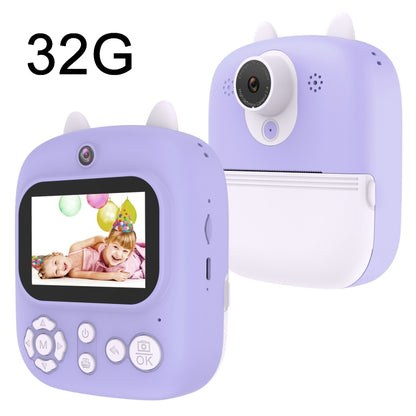 1200W Pixel  2.4 Inch Display Children Print Instant Camera, Standard Pink, Standard Blue, Standard Purple, 32G+Card Reader  Pink, 32G+Card Reader Blue, 32G+Card Reader Purple