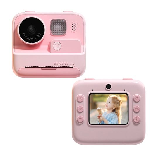 Children Instant Print Camera 4800W Pixel 2-Inch Screen Dual Lens Photography Camera, K27 Pink, K27 Yellow