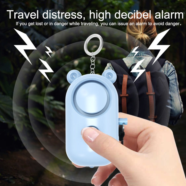 130dB LED Personal Alarm Pull Ring Outdoor Self-defense Products, Bear Style (Light Blue), Bear Style (Pink), Bear Style (Blue), Bear Style (Purple), Bear Style (Orange), Bear Style (Green), Ordinary Style (Pink), Ordinary Style (Blue)