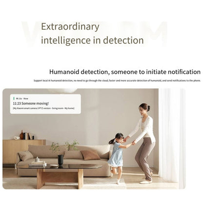 Original Xiaomi Mijia Smart Camera 3 PTZ Version 3K AI Detection Baby Monitor 5MP 360 Degree View Webcam Day & Night Work Infrared Night Vision, With US Plug Adapter, 3 PTZ Version