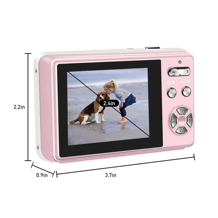 2.4 Inch IPS Screen 40 Million Pixel Digital Camera 16X Digital Zoom Video Macro Portable Camera, Black Standard, Pink Standard