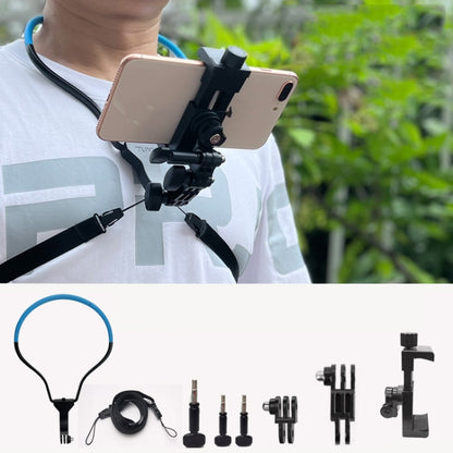 TUYU Camera Neck Holder Mobile Phone Chest Strap Mount  For Video Shooting//POV, Standard (Black), Standard (Blue), With Phone Clip (Black), With Phone Clip (Blue), Vertical Shooting (Black), Vertical Shooting (Blue), Vertical +Phone Clip (Black)