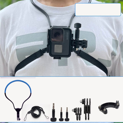 TUYU Camera Neck Holder Mobile Phone Chest Strap Mount  For Video Shooting//POV, Standard (Black), Standard (Blue), With Phone Clip (Black), With Phone Clip (Blue), Vertical Shooting (Black), Vertical Shooting (Blue), Vertical +Phone Clip (Black)