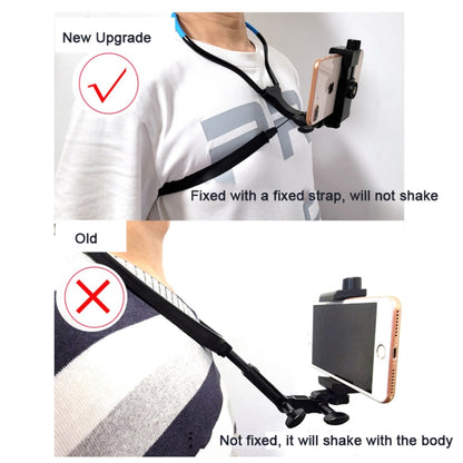 TUYU Camera Neck Holder Mobile Phone Chest Strap Mount  For Video Shooting//POV, Standard (Black), Standard (Blue), With Phone Clip (Black), With Phone Clip (Blue), Vertical Shooting (Black), Vertical Shooting (Blue), Vertical +Phone Clip (Black)