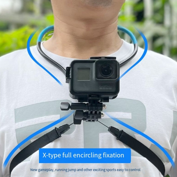 TUYU Camera Neck Holder Mobile Phone Chest Strap Mount  For Video Shooting//POV, Standard (Black), Standard (Blue), With Phone Clip (Black), With Phone Clip (Blue), Vertical Shooting (Black), Vertical Shooting (Blue), Vertical +Phone Clip (Black)