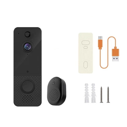 T8  720P Wireless Wifi Remote Video Doorbell Intercom Infrared Night Vision AI Recognition Doorbell, 2600 mAh, 1800 mAh, Without Battery, Alone Machine