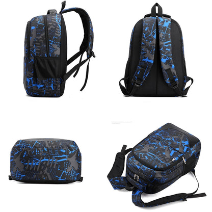 Three-Piece Student Backpack Set Casual Large Capacity Outdoor Travel Backpack