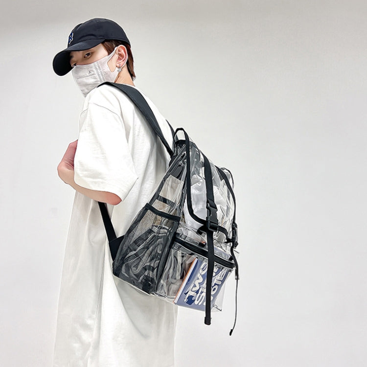 Transparent PVC Large Capacity Casual Outdoor Waterproof Travel Backpack