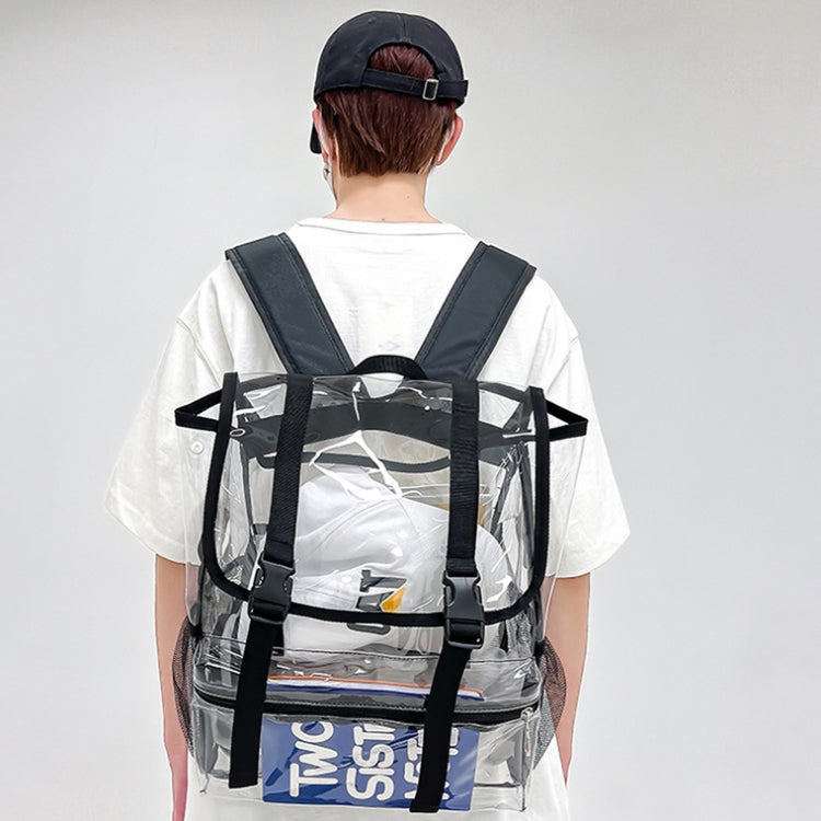 Transparent PVC Large Capacity Casual Outdoor Waterproof Travel Backpack