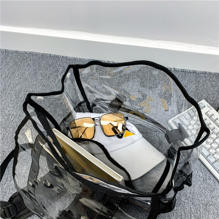 Transparent PVC Large Capacity Casual Outdoor Waterproof Travel Backpack