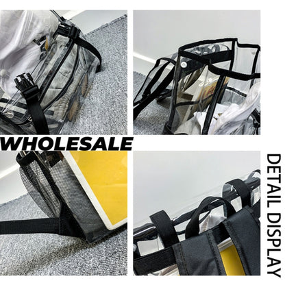 Transparent PVC Large Capacity Casual Outdoor Waterproof Travel Backpack
