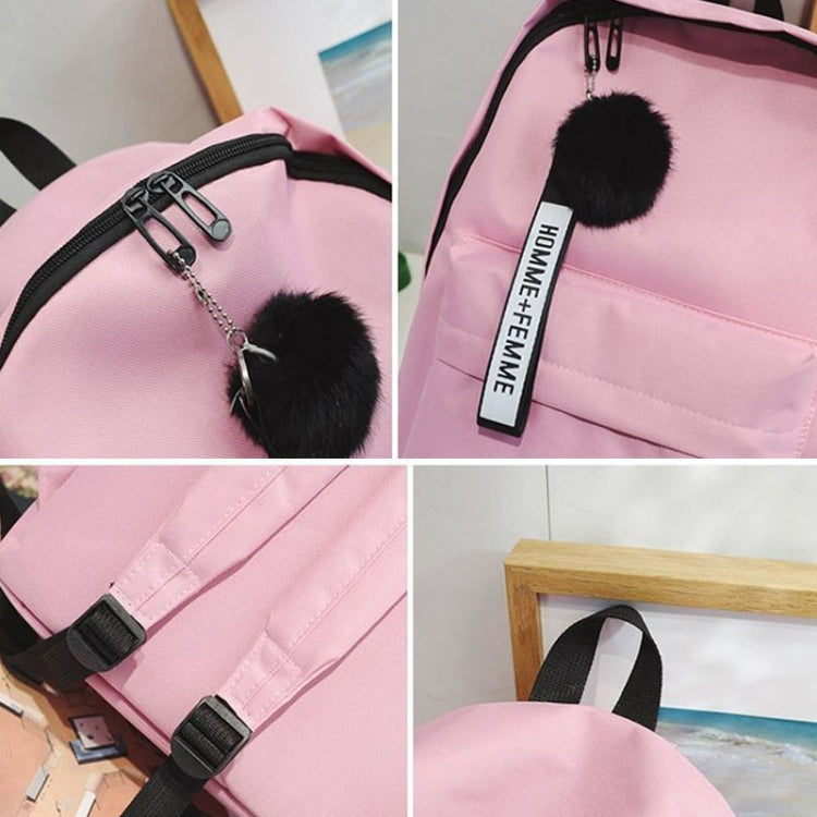 Canvas Shoulder Bag Large Capacity Student Travel Backpack