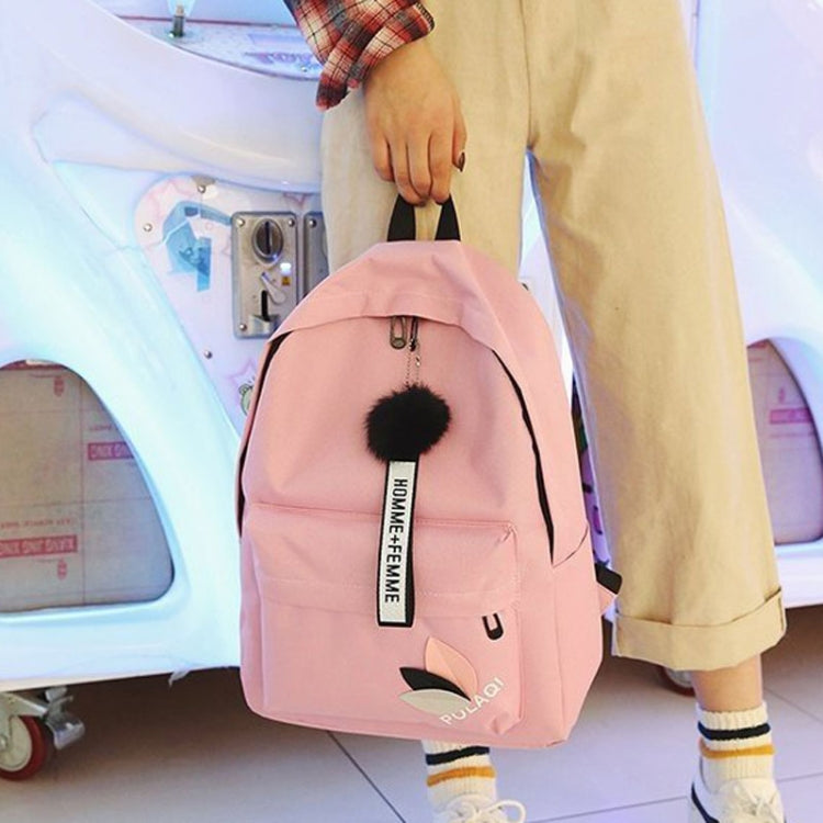 Canvas Shoulder Bag Large Capacity Student Travel Backpack