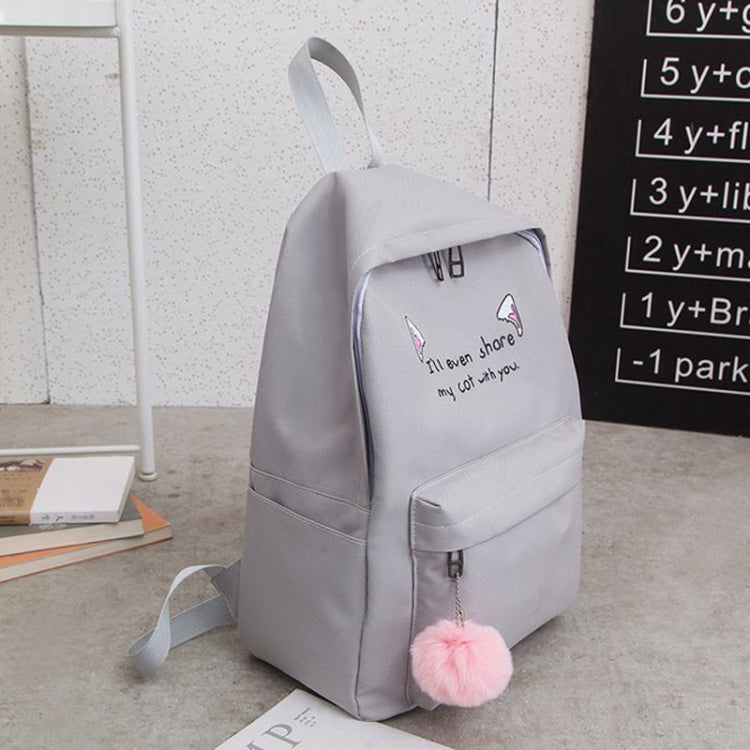 4pcs /Set Student Schoolbag Casual Outdoor Traveling Shoulder Bag