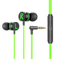 TS6600A 3.55mm Round Hole In-Ear Heavy Bass In-Line Gaming Earphones, 3.55mm