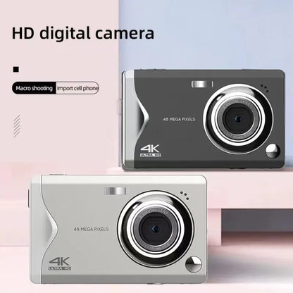 4K HD 3.0-Inch IPS Screen Autofocus HD Digital Camera, Black, White