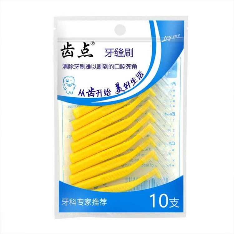 10pcs /Pack Orthodontic Teeth Interdental Brushes Dental Brace Wire Soft Bristles, L Type