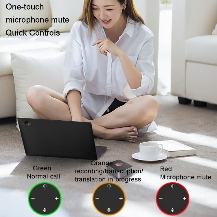 Lenovo Thinkplus MCP01 Intelligent Video Conference Omnidirectional Microphone Sound Portable Bluetooth Microphone Speaker