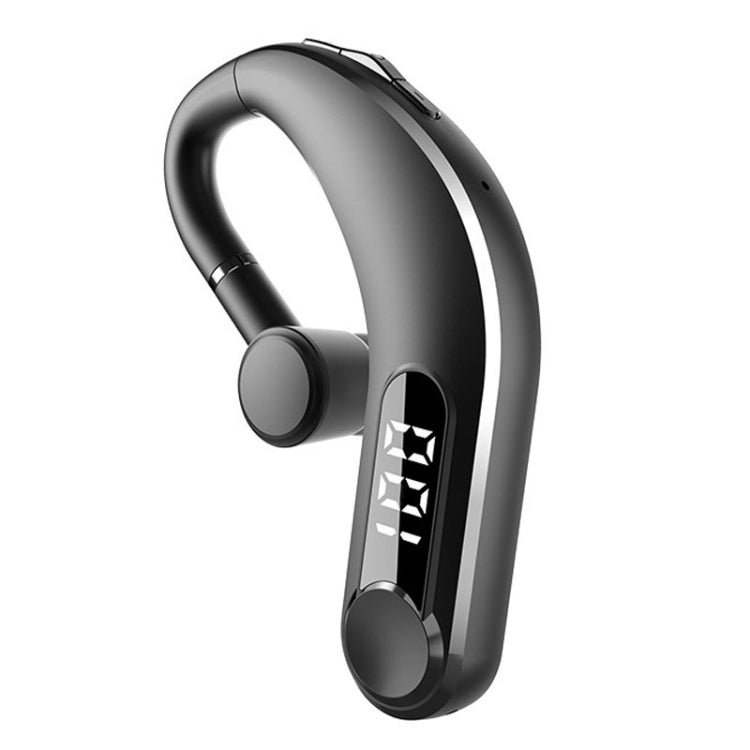 Ear-Mounted Waterproof Sports Smart Noise Reduction Bluetooth Earphones With LED Battery Display, YW-CSDM22 Black