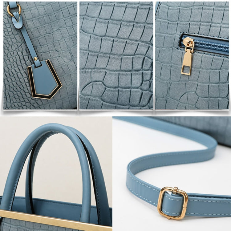 Women Stone Pattern Patchwork Handbag Shoulder Bag Crossbody Bag, Single