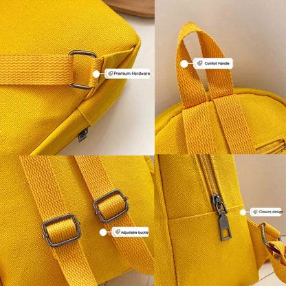 Cartoon Kindergarten Schoolbag Boys And Girls Baby Cute Canvas Shoulder Bag, Deer Yellow, Deer Black, Deer Pink, Bear Yellow, Bear Black, Bear Pink