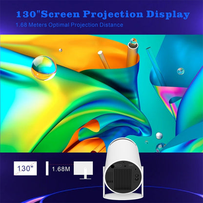 HY300 Smart Projector Android 11.0 System 120 Lumen Portable Projector, US Plug, UK Plug, AU Plug, EU Plug