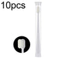 10pcs Nano Silk Soft Bristle Independent Packing Portable Couple Toothbrush, White Wave, Black Wave, White Flat-head, Black Flat-head