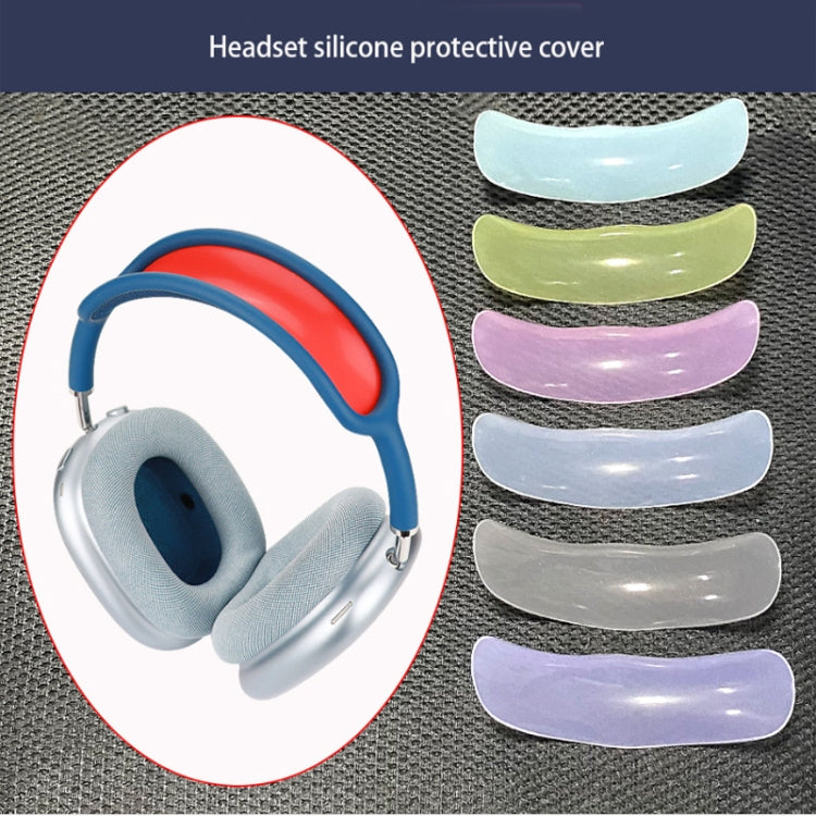 For AirPods Max Headphones 4-in-1 Silicone Replacement Cover Kit, 4-in-1 (White), 4-in-1 (Red), 4-in-1 (Transparent Black)