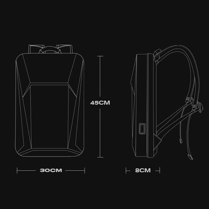 BANGE BG-7682 Laptop Duffel Bag Mens Business Technology Hard Shell Backpack