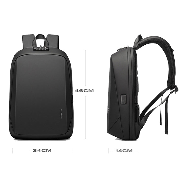 BANGE BG-7251 Mens Business Double-Shoulder Laptop Bag Large Capacity Waterproof Backpack