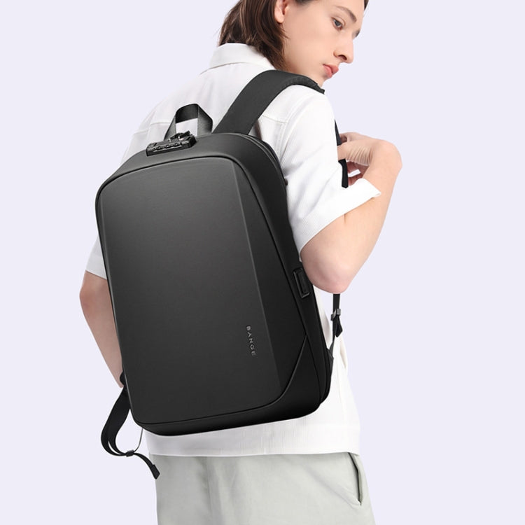 BANGE BG-7251 Mens Business Double-Shoulder Laptop Bag Large Capacity Waterproof Backpack