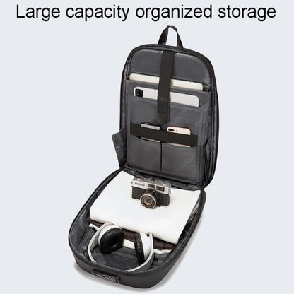 BANGE BG-7251 Mens Business Double-Shoulder Laptop Bag Large Capacity Waterproof Backpack