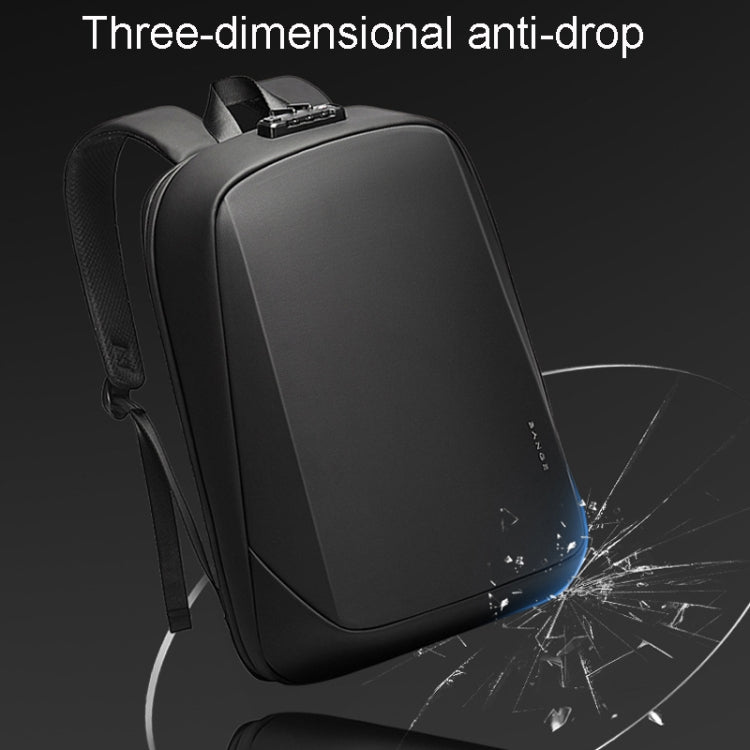 BANGE BG-7251 Mens Business Double-Shoulder Laptop Bag Large Capacity Waterproof Backpack