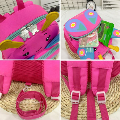 Children Schoolbag Shoulder Bag Girls Cute Cartoon Butterfly Backpack