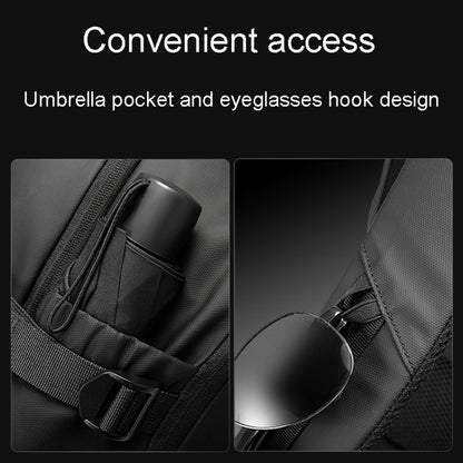 BANGE BG-2892 Mens Business Double-Shoulder Backpack Large Capacity Traveling Computer Bag