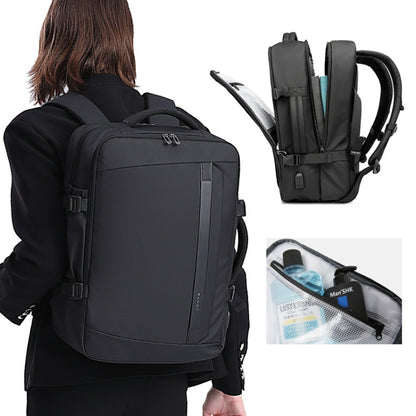 BANGE BG-2892 Mens Business Double-Shoulder Backpack Large Capacity Traveling Computer Bag