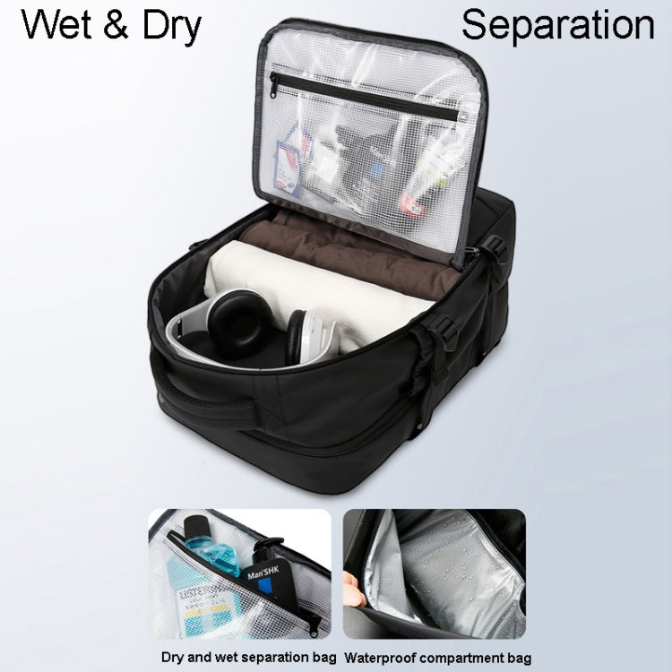 BANGE BG-2892 Mens Business Double-Shoulder Backpack Large Capacity Traveling Computer Bag