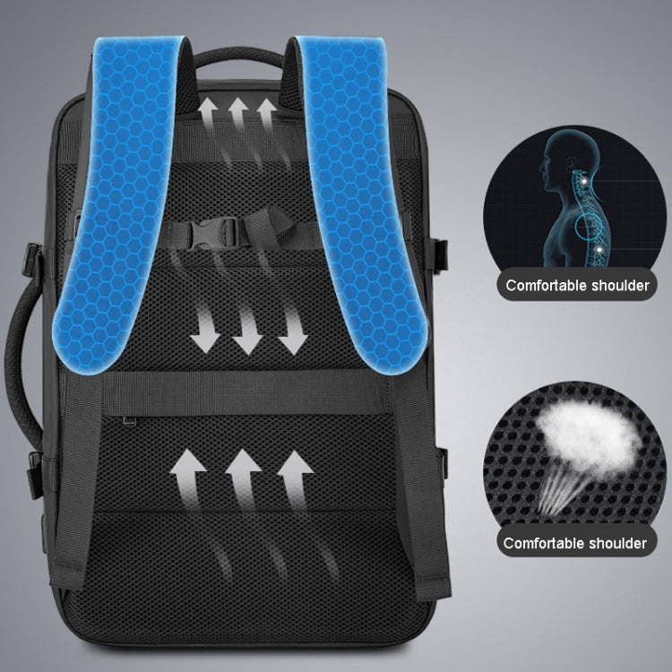 BANGE BG-2892 Mens Business Double-Shoulder Backpack Large Capacity Traveling Computer Bag