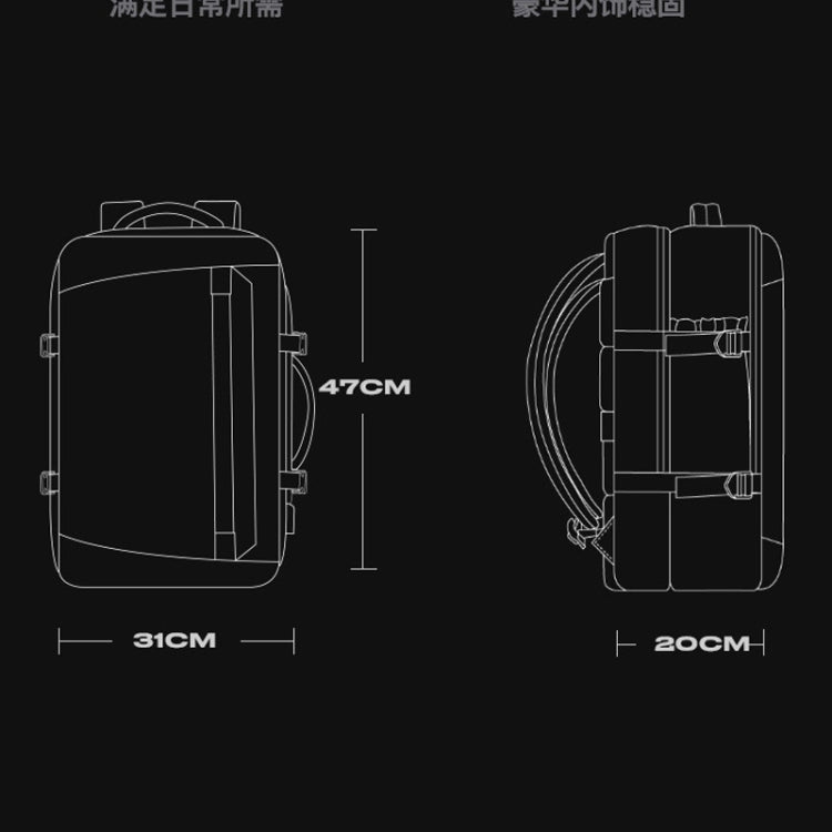 BANGE BG-2892 Mens Business Double-Shoulder Backpack Large Capacity Traveling Computer Bag