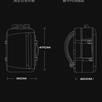 BANGE BG-2892 Mens Business Double-Shoulder Backpack Large Capacity Traveling Computer Bag