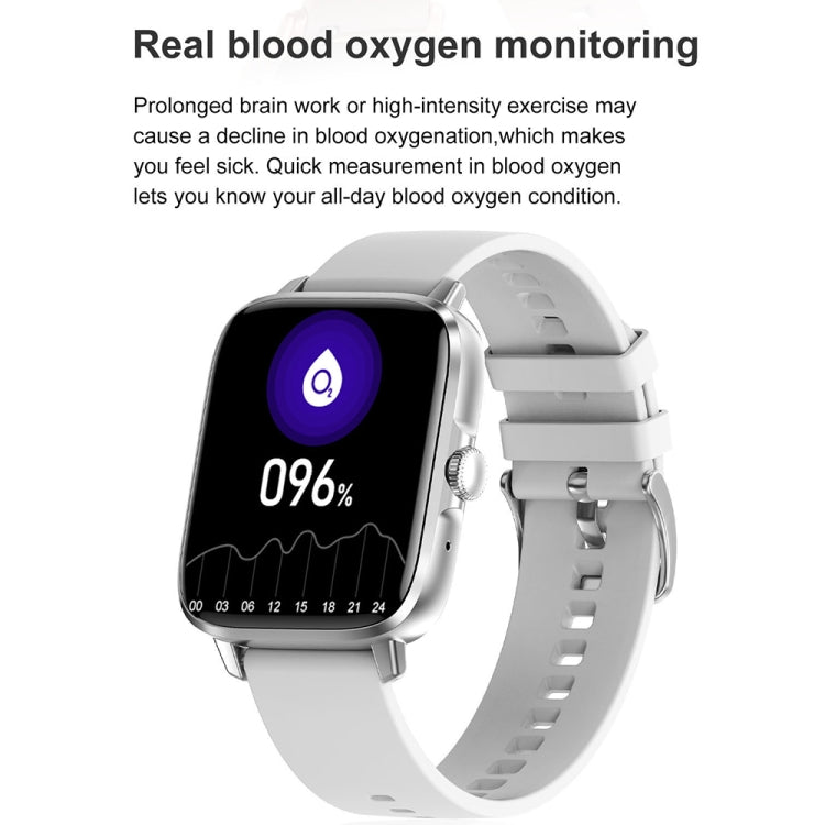 DT102 1.9-Inch Heart Rate/Blood Oxygen Monitoring Bluetooth Call Watch With NFC Function, Black, Silver, Gold, Black Steel, Silver Steel, Gold Steel