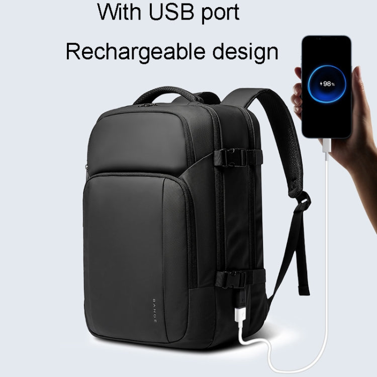 BANGE BG-7690 Mens Business Double-Shoulder Backpack Large Capacity Waterproof Traveling Computer Bag