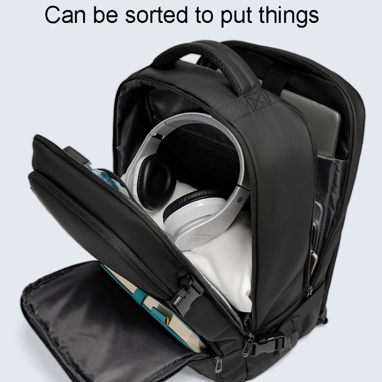 BANGE BG-7690 Mens Business Double-Shoulder Backpack Large Capacity Waterproof Traveling Computer Bag