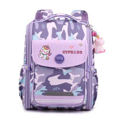 XYFKIDS Girls Cute Shoulder Backpack Dual Student Schoolbag Kids Casual Space Bag