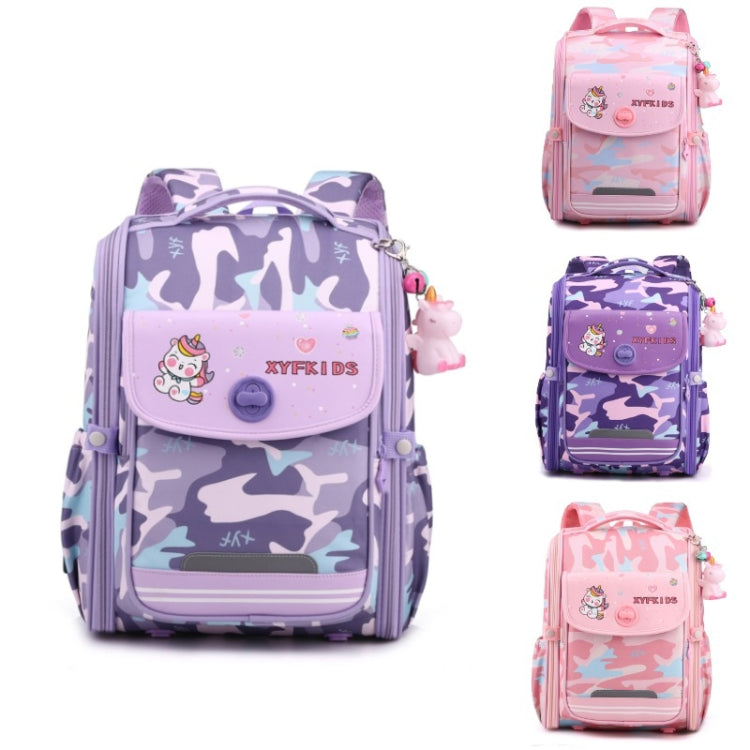 XYFKIDS Girls Cute Shoulder Backpack Dual Student Schoolbag Kids Casual Space Bag